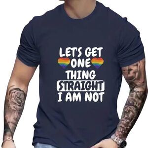 Men's Graphic LGBTQ+ Pride Month T-shirt -F